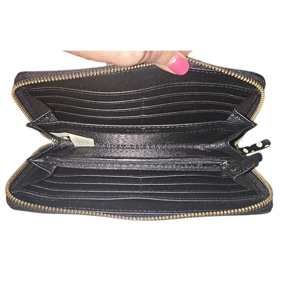 Kate Spade Laurel Way Printed Neda Musicaldot Saffiano Leather Zip-Around Wallet - Picture 5 of 10